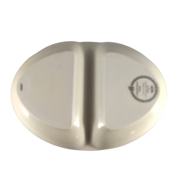 Vintage Spode Christmas Tree Divided Oval Dish 11.5" Porcelain Holiday Serveware - Picture 6 of 8